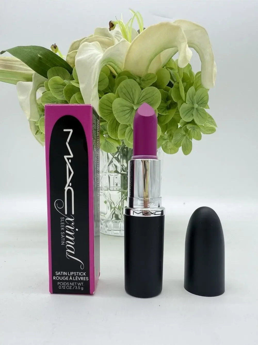 Mac M·A·CXIMAL SLEEK SATIN LIPSTICK 810 Popstar Pink .12oz / 3.5g